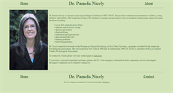 Desktop Screenshot of drpamelanicely.com